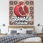 Granada Spanje Granaatappel Sticker Canvas Afdruk (Insitu (Slaapkamer))
