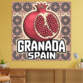 Granada Spanje Granaatappel Sticker Canvas Afdruk (Insitu (Woonkamer))