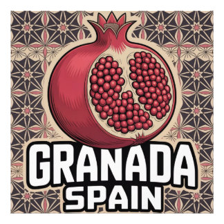 Granada Spanje Granaatappel Sticker Foto Afdruk