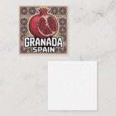 Granada Spanje Granaatappel Sticker Informatiekaartje (Voorkant / Achterkant)