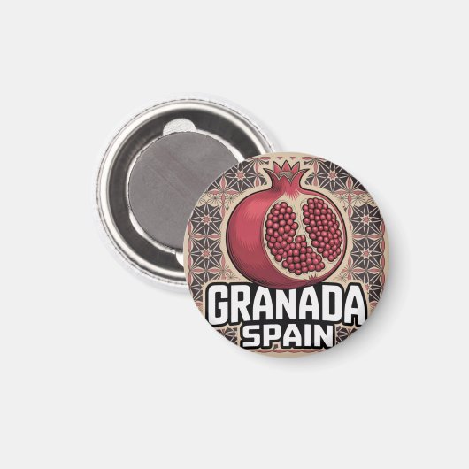 Granada Spanje Granaatappel Sticker Magneet (Voorkant / Achterkant)