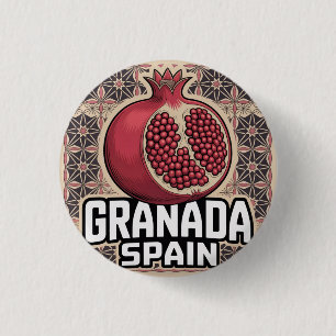 Granada Spanje Granaatappel Sticker Ronde Button 3,2 Cm