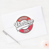 Granada (Spanje) logo van stijl Ronde Sticker (Envelop)