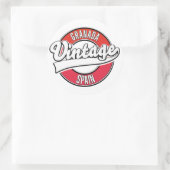 Granada (Spanje) logo van stijl Ronde Sticker (Tas)