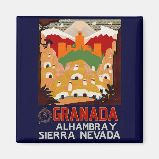 Granada Spanje Magneet (Voorkant)