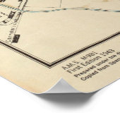  Granada Spanje Map (1943) Poster (Hoek)