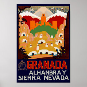 Granada Spanje Poster