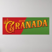 Granada Spanje Poster (Voorkant)