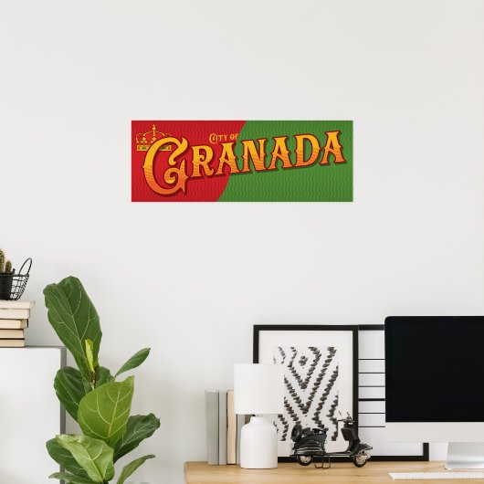 Granada Spanje Poster (Thuiskantoor)