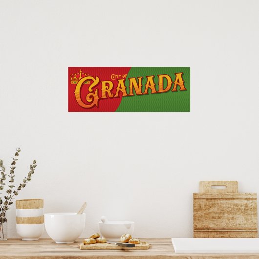 Granada Spanje Poster (Keuken)