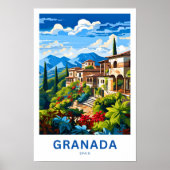 Granada Spanje Reisprint Poster (Voorkant)