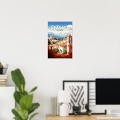 Granada Spanje Reizen Kunst Vintage Poster (Thuiskantoor)
