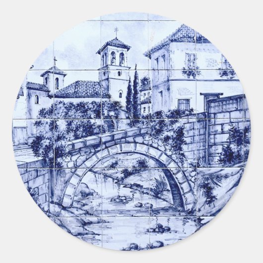 Granada, Spanje Ronde Sticker (Voorkant)