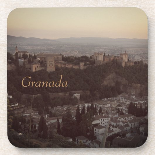 Granada, Spanje Uitzicht Foto plastic onderzetters (Voorkant)