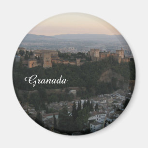 Granada, Spanje Uitzicht Foto Standard, 5.7 Cm Mag Magneet
