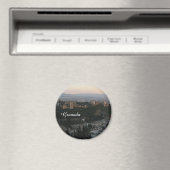 Granada, Spanje Uitzicht fotostandaard, 5,7 cm mag Magneet (Insitu (Vaatwasser))