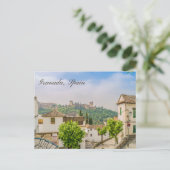 Granada, Spanje uitzicht op historische Alhambra Briefkaart (Staand voorkant)