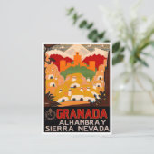 Granada Spanje vintage Briefkaart (Staand voorkant)