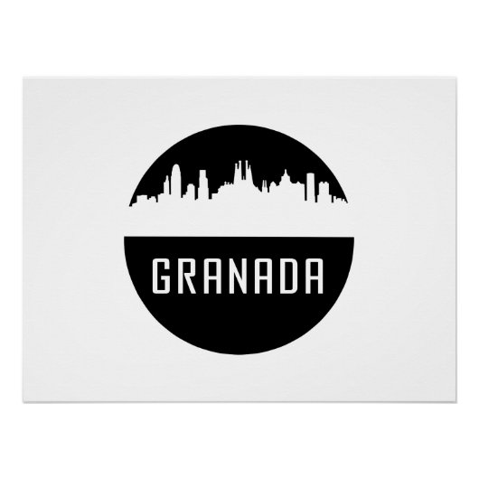 Granada | steden van Spanje Perfect Poster (Voorkant)
