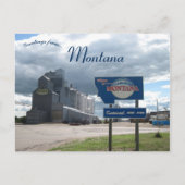 Granary bij de Montana State Line in Montana Briefkaart (Voorkant)