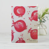 Granatäpple Bedankkaart (Staand voorkant)