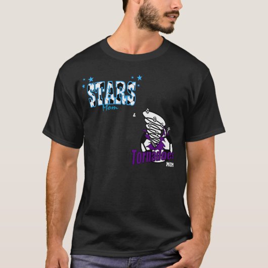 Granbury Stars en Tornado mama T-shirt (Voorkant)