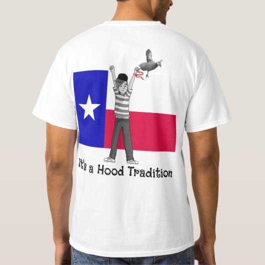 Granbury Texas Guinee Drop T-shirt (Achterkant)