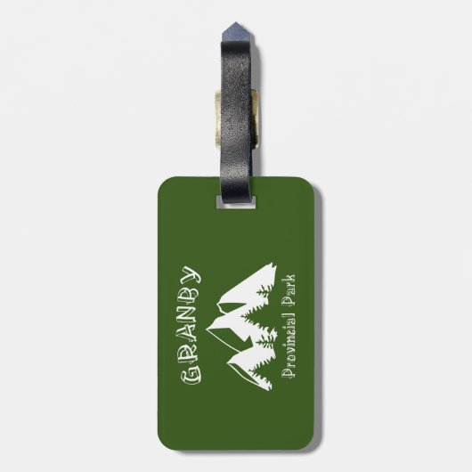 Granby Provincial Park Bagagelabel (Achterkant verticaal)