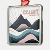 Granby Provincial Park Gekleurde heuvels Metalen Ornament (Links)