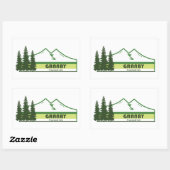 Granby Provincial Park Green Stripes Rechthoekige Sticker (Vel)