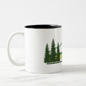 Granby Provincial Park Green Stripes Tweekleurige Koffiemok (Links)