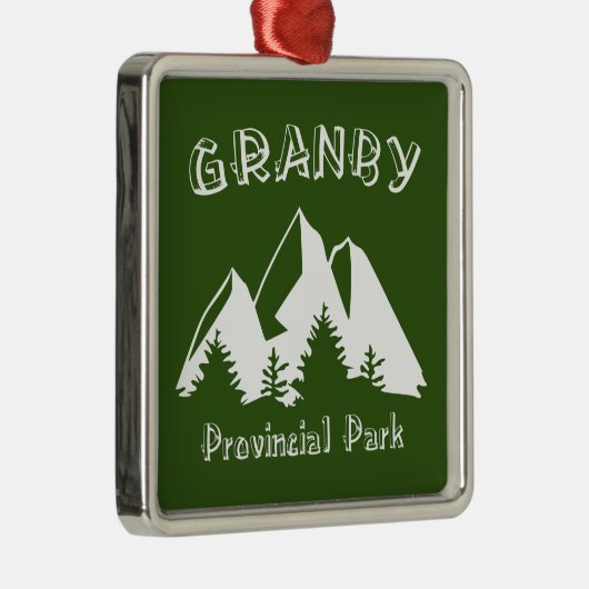 Granby Provincial Park Metalen Ornament (Rechts)