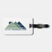 Granby Provincial Park Mountain Sun Bagagelabel (Achterkant horizontaal)
