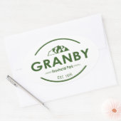 Granby Provincial Park Ovale Sticker (Envelop)