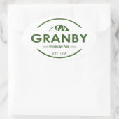 Granby Provincial Park Ovale Sticker (Tas)