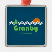 Granby Provincial Park Retro Metalen Ornament (Voorkant)
