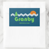 Granby Provincial Park Retro Rechthoekige Sticker (Tas)