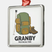 Granby Provincial Park rugzak Metalen Ornament (Links)