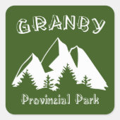 Granby Provincial Park Vierkante Sticker (Voorkant)