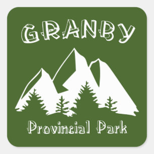 Granby Provincial Park Vierkante Sticker