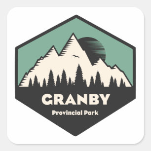 Granby Provincial Park Vierkante Sticker