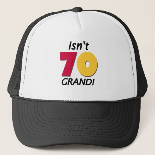 Grand 70th Birthday Trucker Pet (Voorkant)