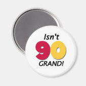 Grand 90th Birthday Magneet (Voorkant / Achterkant)