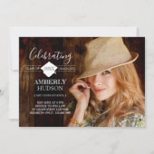 Grand Achievement Afstuderen Foto-aankondiging Kaart (Voorkant)