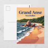 Grand Anse, La Digue Seychellen Briefkaart (Voorkant / Achterkant)