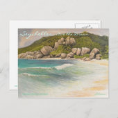 Grand Anse, LaDigue Briefkaart (Voorkant / Achterkant)