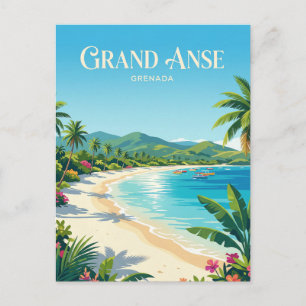 Grand Anse-strand Grenada Briefkaart