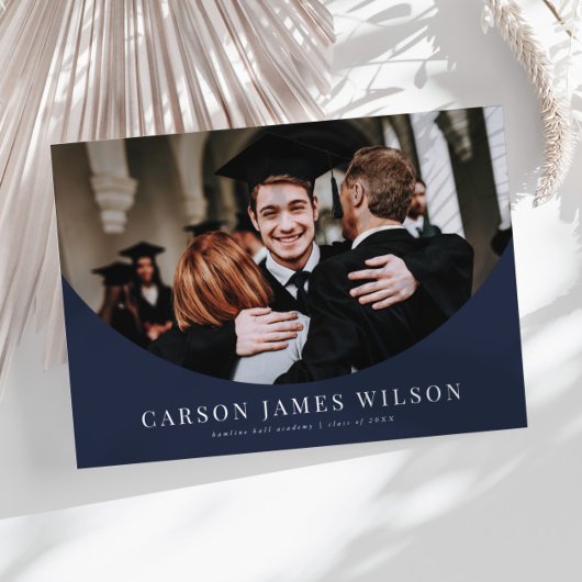 Grand Arch Photo Navy Afstuderen aangekondigd Kaart