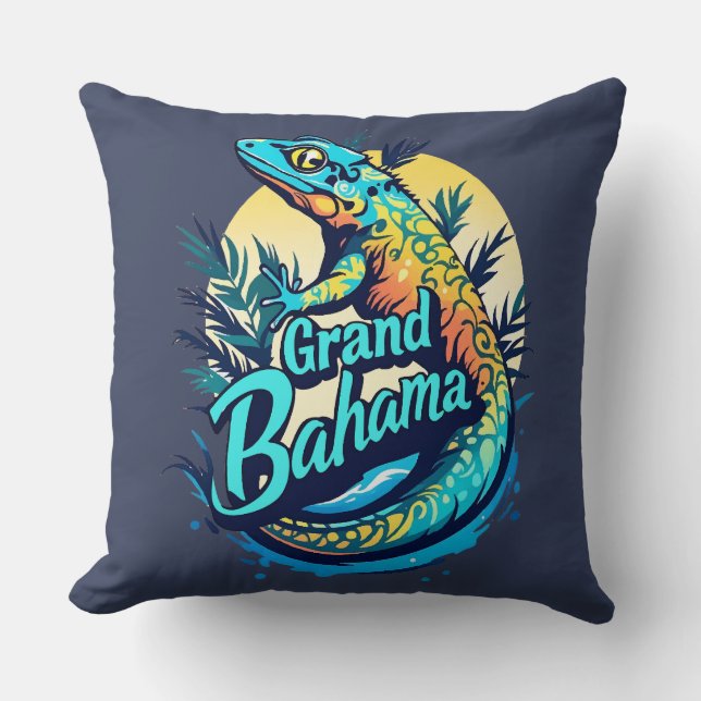 Grand Bahama Caraïbische gekko Kussen (Voorkant)