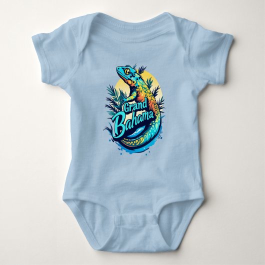 Grand Bahama Caribbean Gecko Romper (Voorkant)